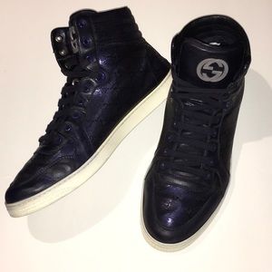 Gucci hi tops canvas GG imprime